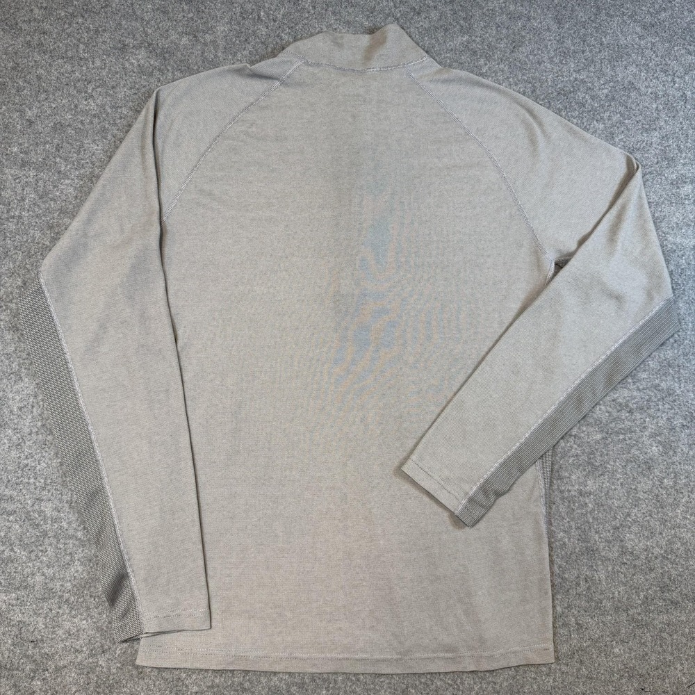 Patagonia Pullover Mens Medium Gray Capilene 1/4 Zip Long Sleeve Base Layer Top - Picture 7 of 9